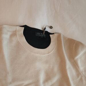 Rag & Bone Cream and Black Sweater